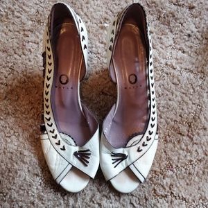 Anthropologie Mayle Caribbean Leather Wedges